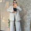 Premium Vatkalı Oversize Blazer Ceket